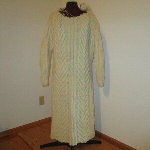 Hand Made OOAK Ivory Wool Sweater Dress (in progress)